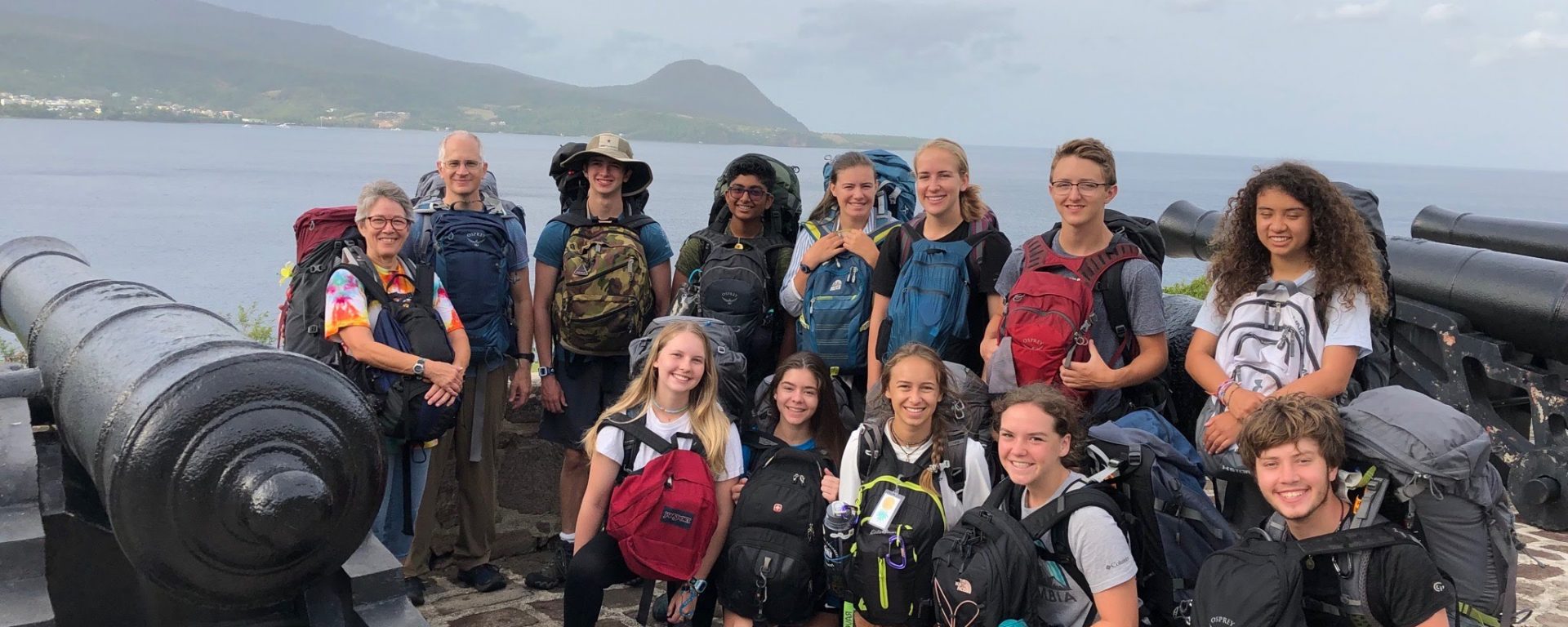 Photo of TMI students and faculty who attended a research expedition in June 2019 in Dominica